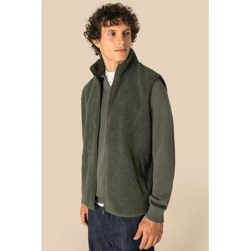 Veste sans manches en sherpa homme