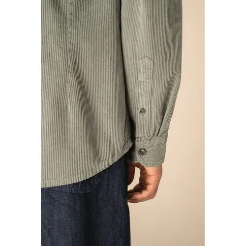 Surchemise écoresponsable délavée en velours côtelé homme