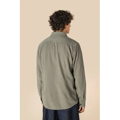 Surchemise écoresponsable délavée en velours côtelé homme