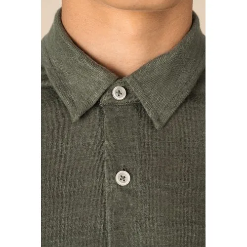 Chemise à manches courtes en lin homme
