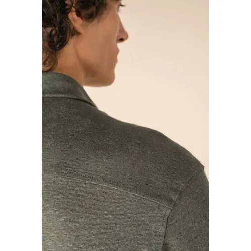 Chemise à manches courtes en lin homme