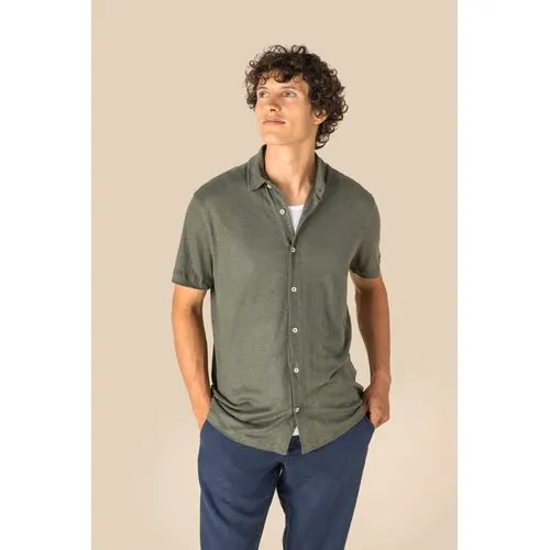 Chemise à manches courtes en lin homme