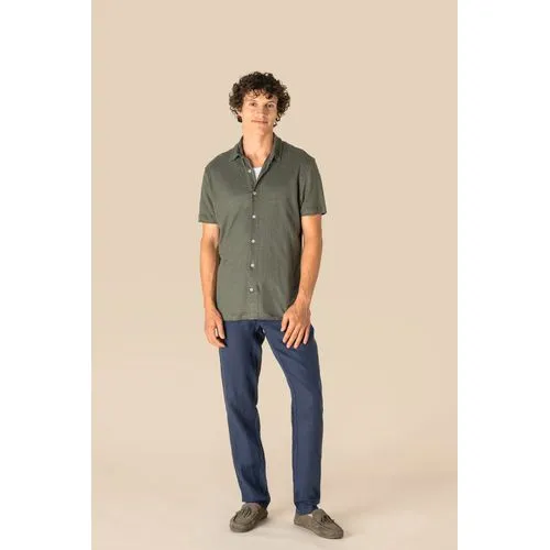 Chemise à manches courtes en lin homme