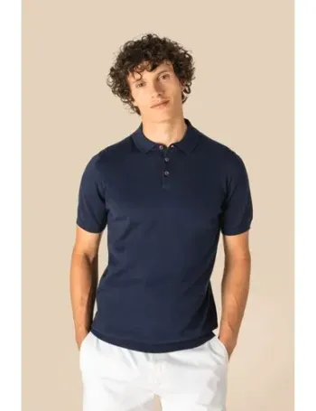 Polo écoresponsable en maille homme