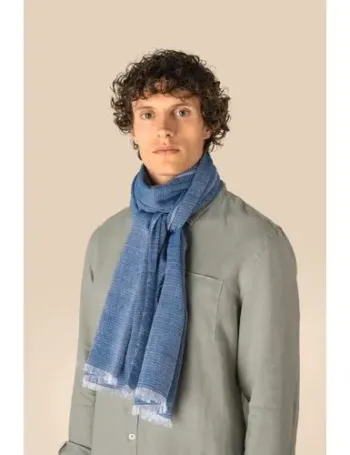 Chèche à fines rayures unisexe