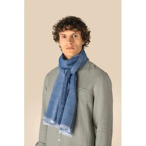 Chèche à fines rayures unisexe