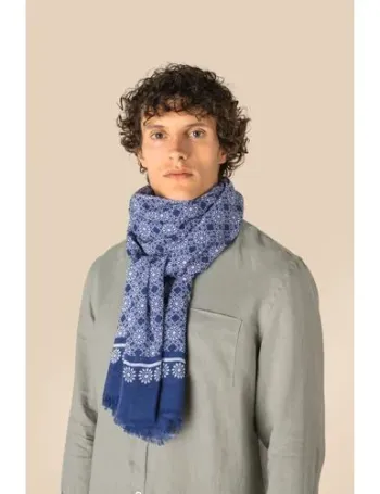 Chèche à motifs floraux unisexe