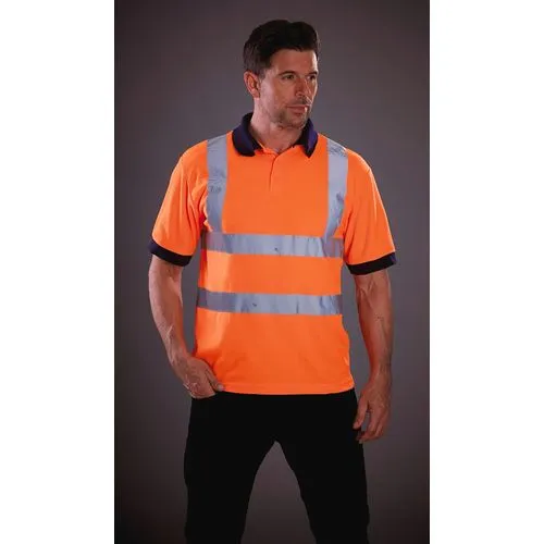 Polo manches courtes haute visibilité