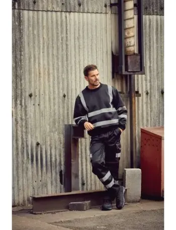 Sweat-shirt haute visibilité col rond