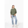 Sweat-shirt recyclé col rond unisexe