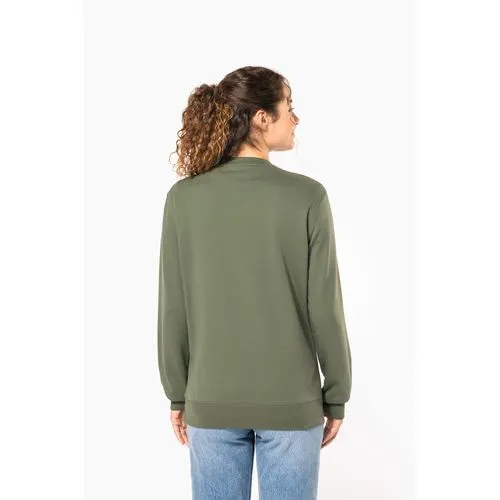 Sweat-shirt recyclé col rond unisexe