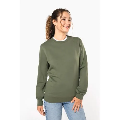 Sweat-shirt recyclé col rond unisexe