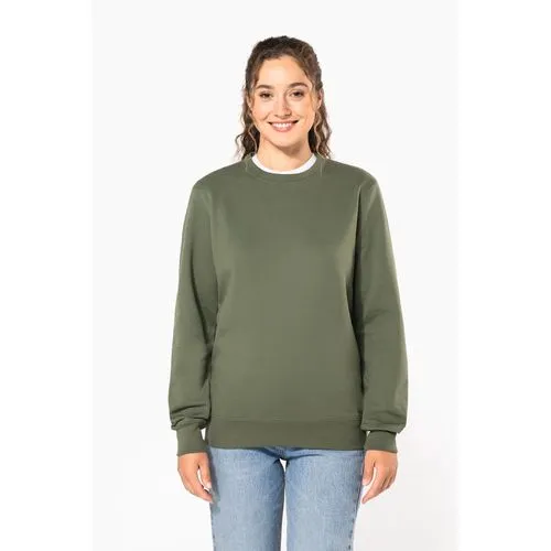 Sweat-shirt recyclé col rond unisexe