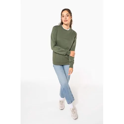 Sweat-shirt recyclé col rond unisexe