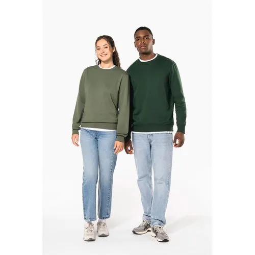 Sweat-shirt recyclé col rond unisexe