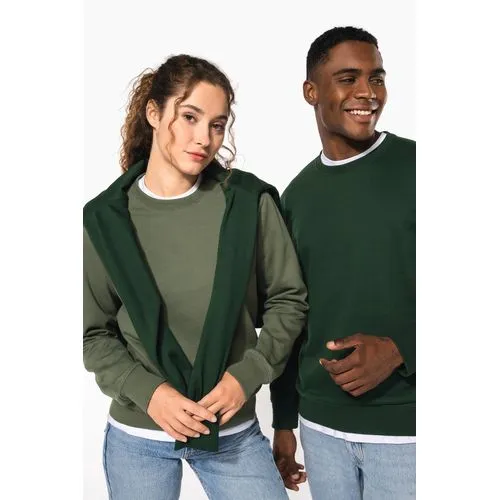 Sweat-shirt recyclé col rond unisexe