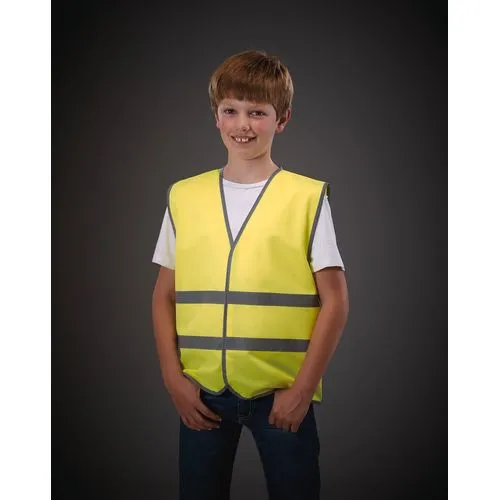 Gilet avec bordures et bandes réfléchissantes