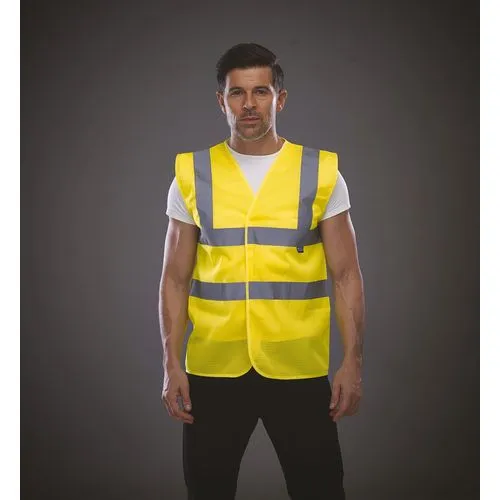 Gilet haute visibilité à maille ajourée recyclée