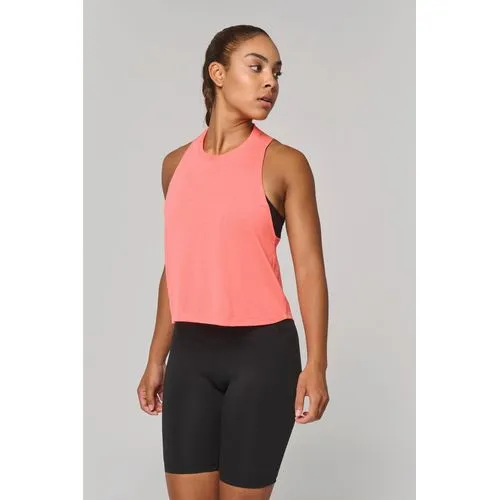 Débardeur crop Triblend femme 1 Débardeur crop Triblend femme