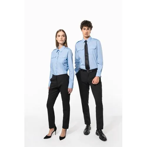 Chemise pilote manches longues femme