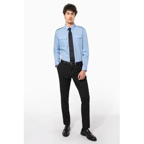 Chemise pilote manches longues homme