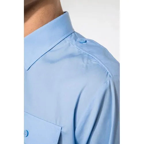 Chemise pilote manches longues homme