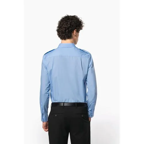 Chemise pilote manches longues homme