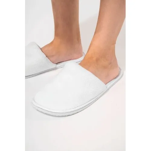 Chaussons en tissu éponge unisexe 2 Chaussons en tissu éponge unisexe