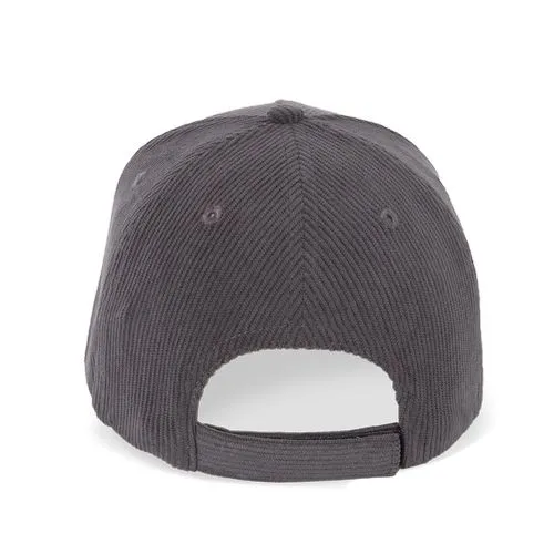 Casquette 5 panneaux en velours gris ombre 4 Casquette 5 panneaux en velours