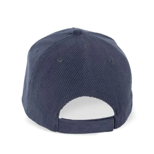 Casquette 5 panneaux en velours bleu marine 4 Casquette 5 panneaux en velours