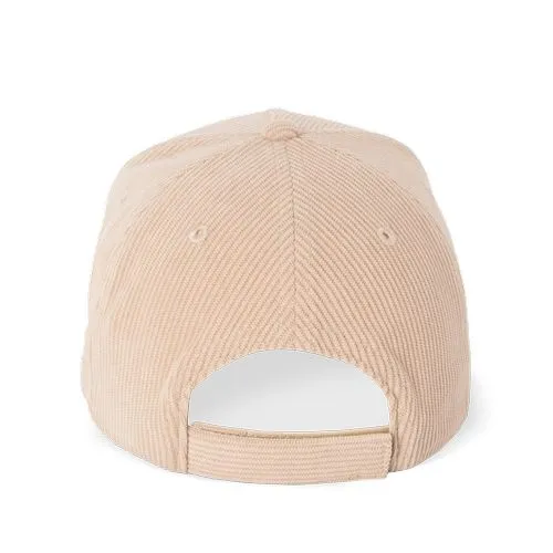 Casquette 5 panneaux en velours sable 4 Casquette 5 panneaux en velours
