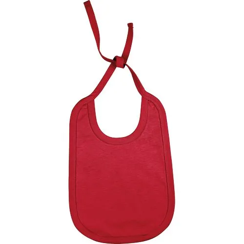 Bavoir coton bébé rouge 1 Bavoir coton bébé