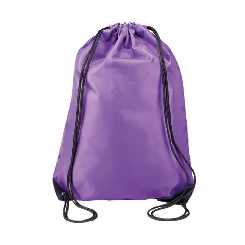 Sac à dos avec cordelettes Kimood 13 L violet polyester 1 Sac à dos avec cordelettes