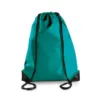Sac à dos avec cordelettes Kimood 13 L turquoise polyester 1 Sac à dos avec cordelettes