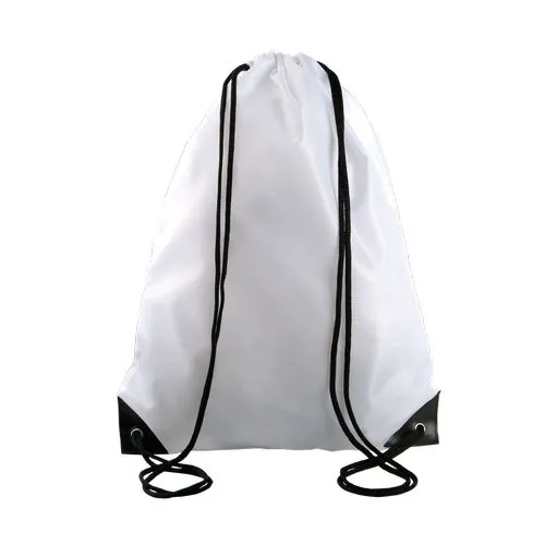 Sac à dos avec cordelettes Kimood 13 L blanc polyester 1 Sac à dos avec cordelettes