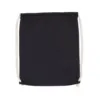 Sac à dos en coton bio avec cordelettes noir 1 Sac à dos en coton bio avec cordelettes