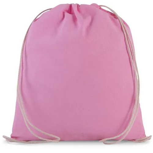 Petit sac à dos en coton bio avec cordelettes