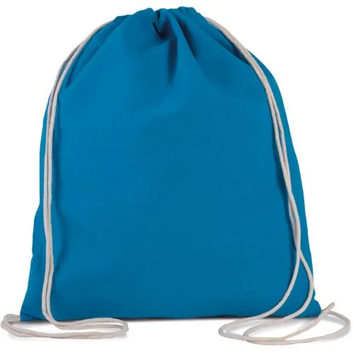 Petit sac à dos en coton bio avec cordelettes
