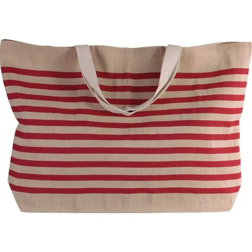 Grand sac fourre-tout en juco rouge 1 Grand sac fourre-tout en juco