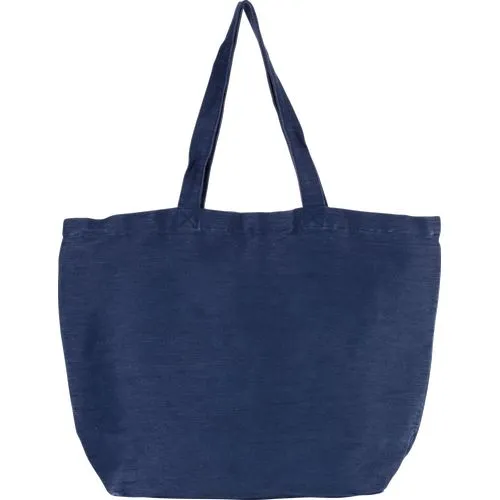 Grand sac en juco avec doublure intérieure bleu nuit délavé 1 Grand sac en juco avec doublure intérieure
