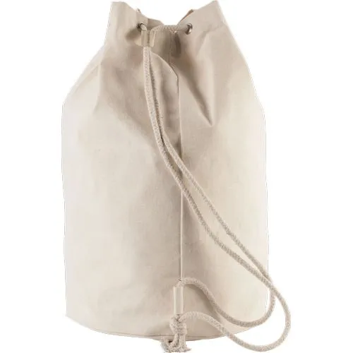 Sac marin en coton avec cordon naturel 2 Sac marin en coton avec cordon