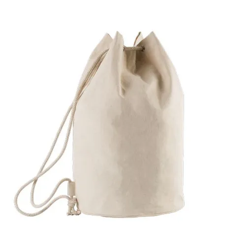 Sac marin en coton avec cordon naturel 1 Sac marin en coton avec cordon