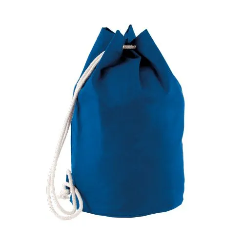 Sac marin en coton avec cordon bleu royal 1 Sac marin en coton avec cordon