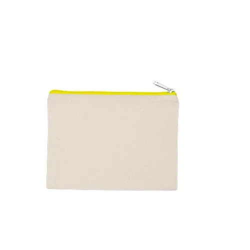 Pochette en coton canvas - modèle moyen