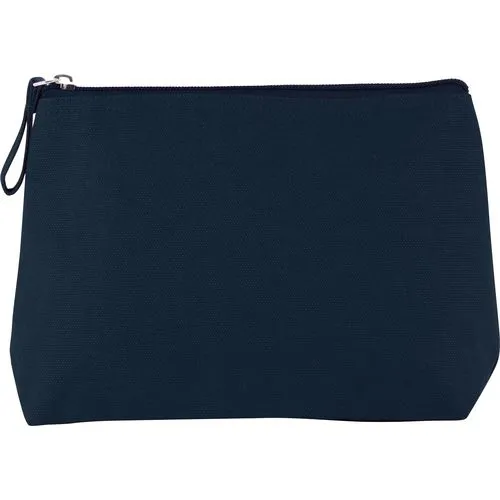 Trousse en coton canvas bleu marine profond 1 Trousse en coton canvas