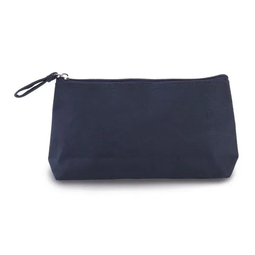 Trousse de toilette en coton bleu marine profond 1 Trousse de toilette en coton