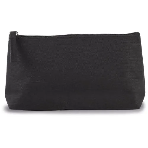 Trousse de toilette en coton noir 1 Trousse de toilette en coton