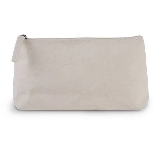 Trousse de toilette en coton naturel 1 Trousse de toilette en coton