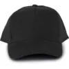 Casquette 5 panneaux noir 1 Casquette 5 panneaux
