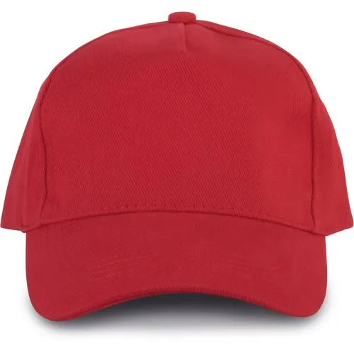Casquette 5 panneaux rouge 1 Casquette 5 panneaux